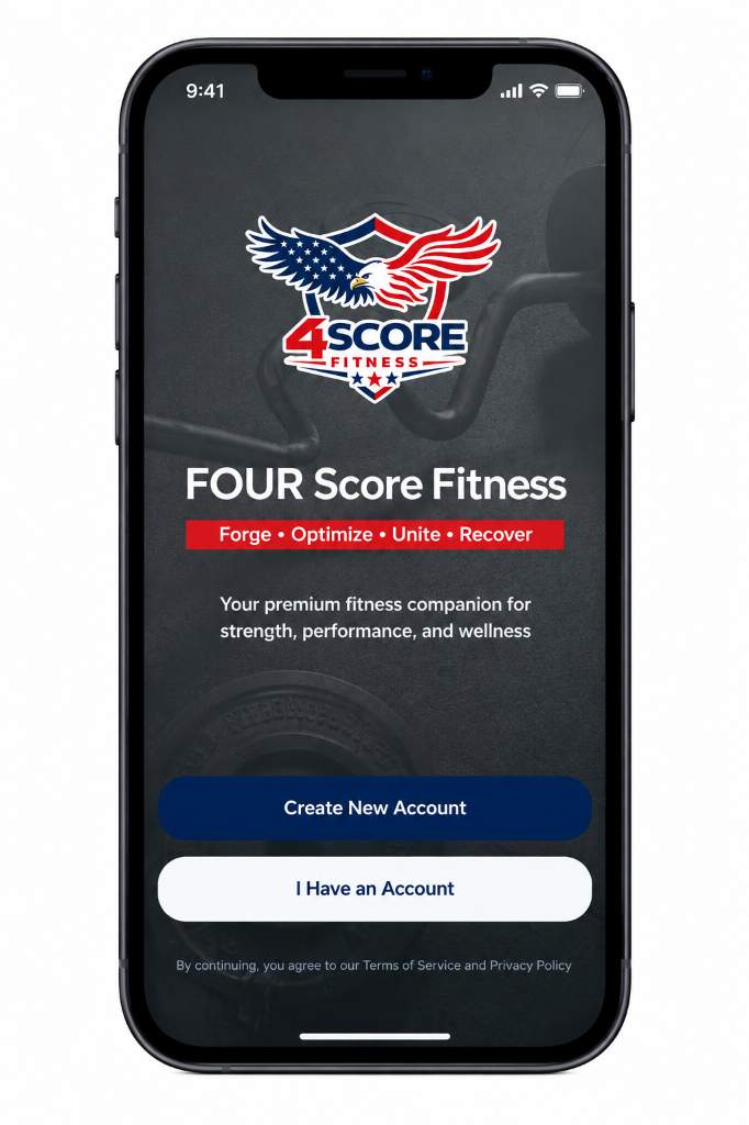 FOUR Score Fitness App - Enterprise Mobile App Development Case Study